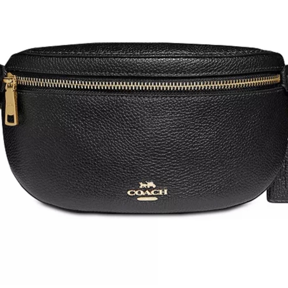 COACH| black waist bag only used once